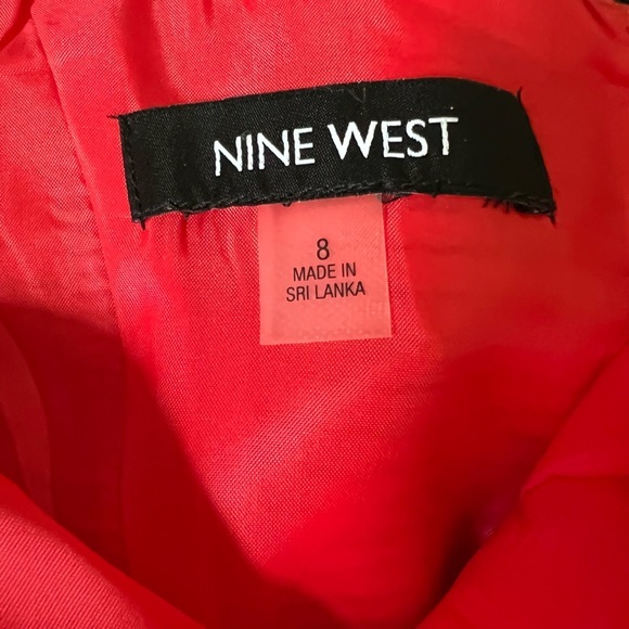 Nine West Women’s Coral Dress Fully Lined with Woven‎ belt & pockets Sz 8 - Picture 2 of 7